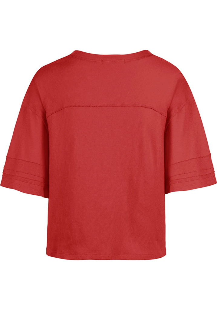 47 Brand Toronto Blue Jays Women's T-Shirt! Red Blue Ladies Short Sleeve  Shirt