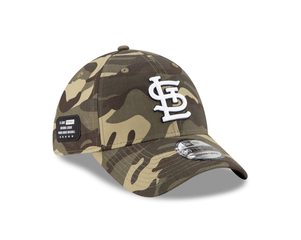 St. Louis Cardinals 39THIRTY MLB Armed Forces Olive Flexfit - New Era cap