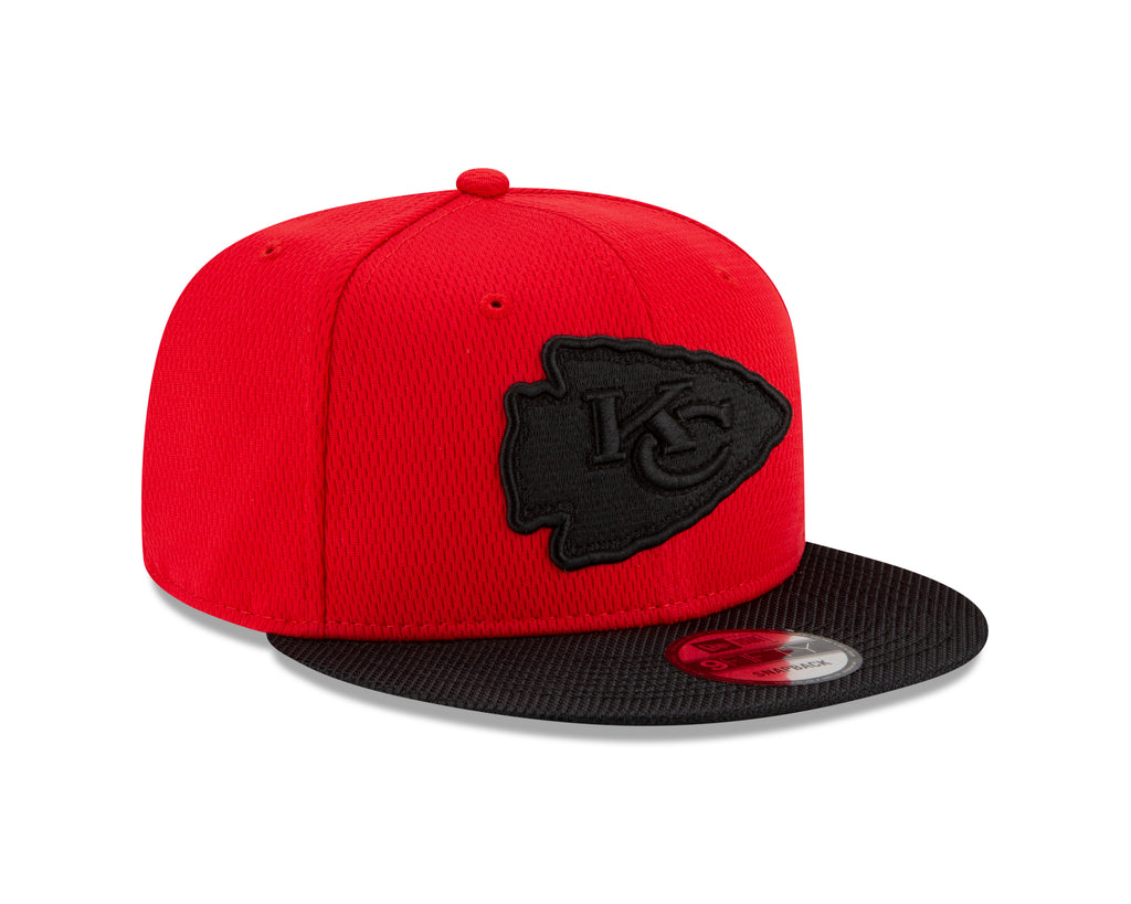 Kansas City Chiefs New Era Black on Black 9FIFTY Snapback Hat