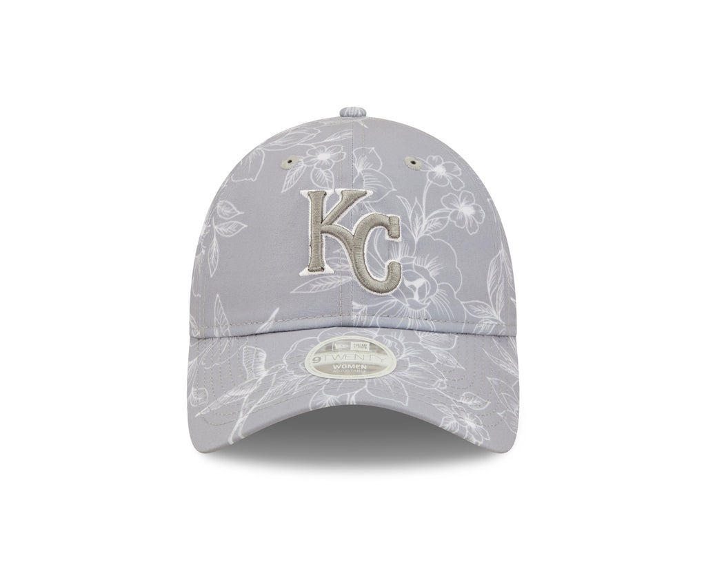 Kansas City Royals 2022 9TWENTY Floral Gray Womens Adjustable Hat - Ne