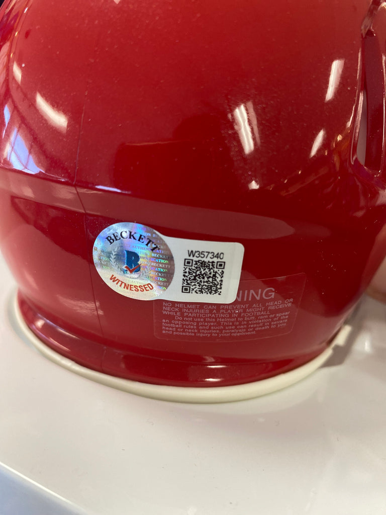 Nick Bolton Signed Kansas City Chief Flash Alternate Speed Mini Helmet –