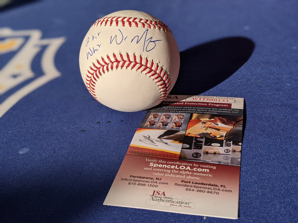 Whit Merrifield autographed baseball card (Kansas City Royals