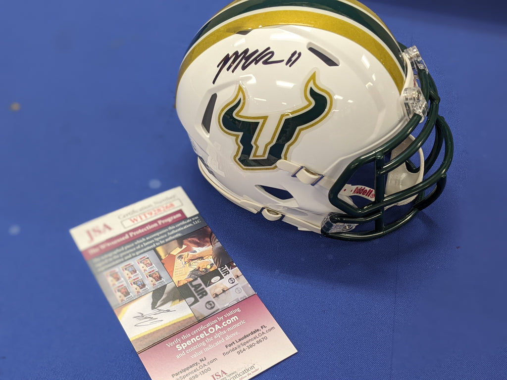 MARQUEZ VALDES-SCANTLING SIGNED AUTOGRAPHED FLASH top MINI HELMET CHIEFS Beckett