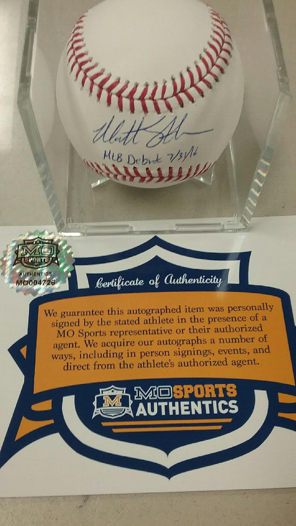 MLB Autographed Baseball Memorabilia