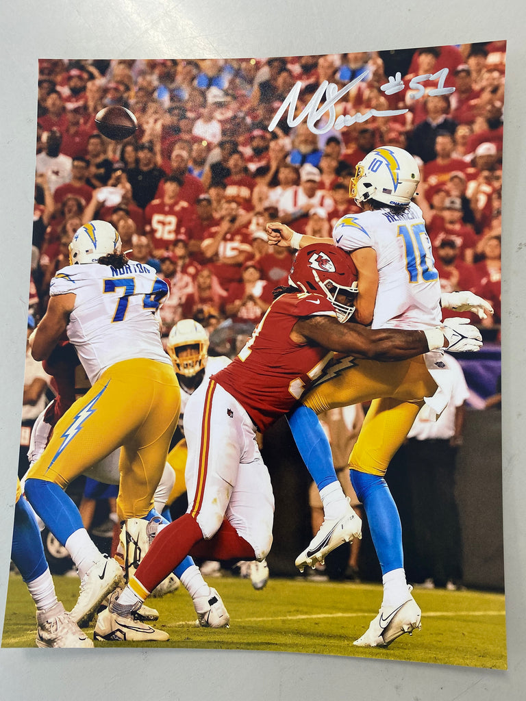 Tyrann Mathieu Signed Chiefs 8x10 Photo (PSA COA)