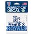 KANSAS CITY ROYALS SLOGAN PERFECT CUT COLOR DECAL 4" X 4"