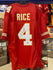 Kansas City Chiefs RASHEE RICE Signed CUSTOM Jerseys - BECKETT