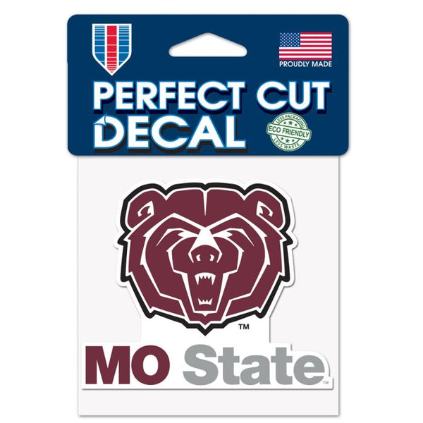 MISSOURI STATE UNIVERSITY BEARS SLOGAN PERFECT CUT COLOR DECAL 4" X 4"