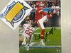 Kansas City Chiefs DUSTIN COLQUITT Signed RED UNIFORM 8x10 Photo - COA