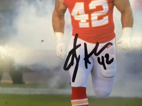 Kansas City Chiefs ANTHONY SHERMAN Signed ENTRANCE 8x10 Photo - COA