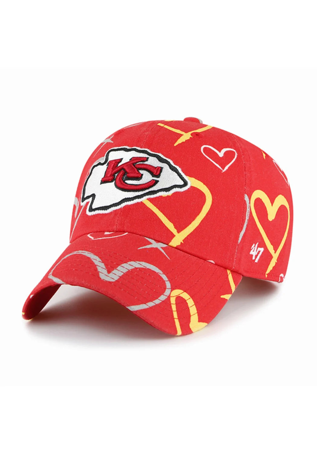 47 Brand Kansas City Chiefs Clean Up Adjustable Hat - Red