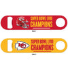 SUPER BOWL CHAMPIONS KANSAS CITY CHIEFS METAL BOTTLE OPENER 2 SIDED LVIII