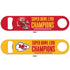 SUPER BOWL CHAMPIONS KANSAS CITY CHIEFS METAL BOTTLE OPENER 2 SIDED LVIII