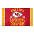 SUPER BOWL CHAMPIONS KANSAS CITY CHIEFS FLAG - DELUXE 3' X 5' LVIII