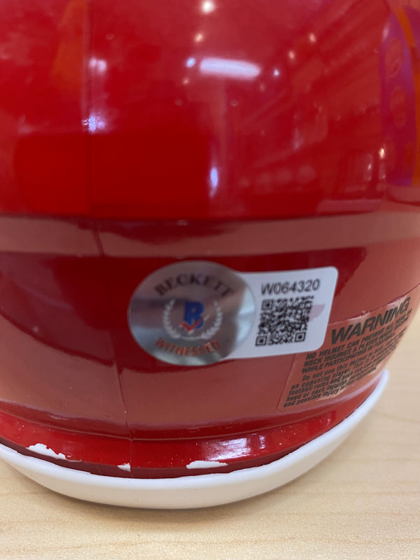 Kansas City Chiefs JUSTYN ROSS Signed RED Mini Helmet - BECKETT