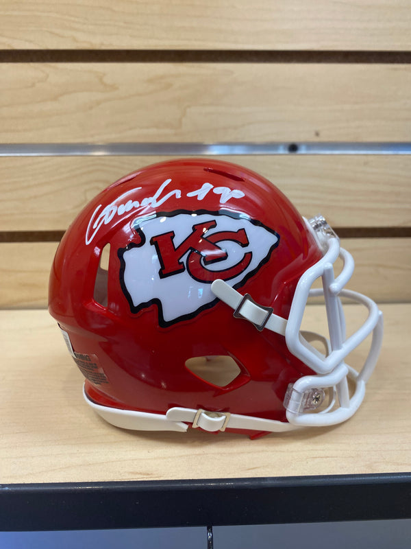 Kansas City Chiefs CHARLES OMENIHY Signed RED Mini Helmet - BECKETT