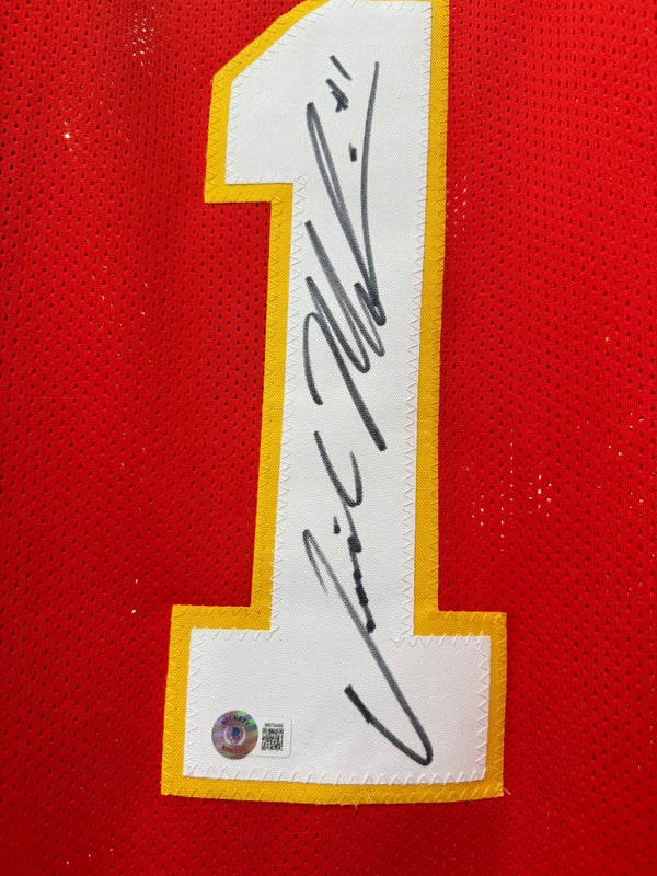 Kansas City Chiefs JERICK MCKINNON Signed Red Jersey - BECKETT