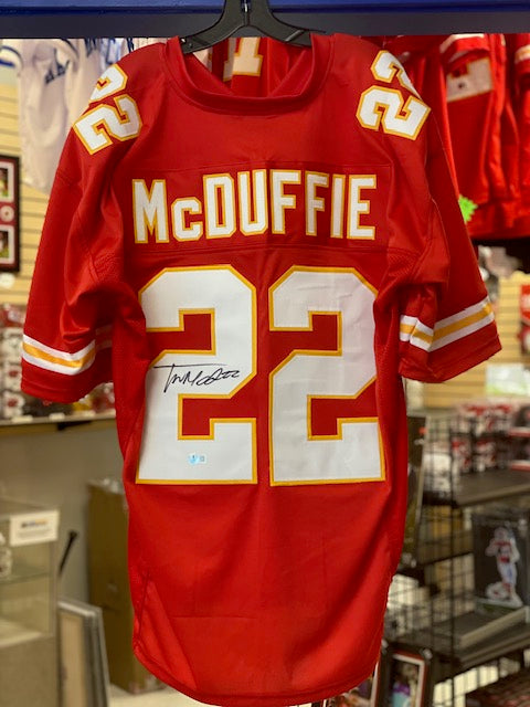 Kansas City Chiefs Trent McDuffie Signed “Custom” Jerseys BECKETT