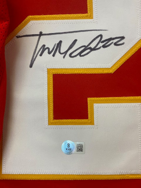 Kansas City Chiefs Trent McDuffie Signed “Custom” Jerseys BECKETT