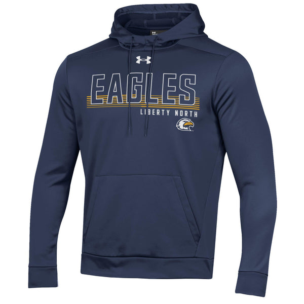 Liberty North Eagles Navy Fleece Hoodie w/Lines - Under Armour