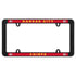 Kansas City Chiefs License Plate  Thin Frame - Black Plastic