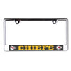 Kansas City Chiefs CARBON License Plate Frame B/O Printed