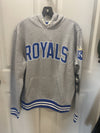 Kansas City Royals Hooded Sweatshirt Grey with bottom stripe by '47 Brand