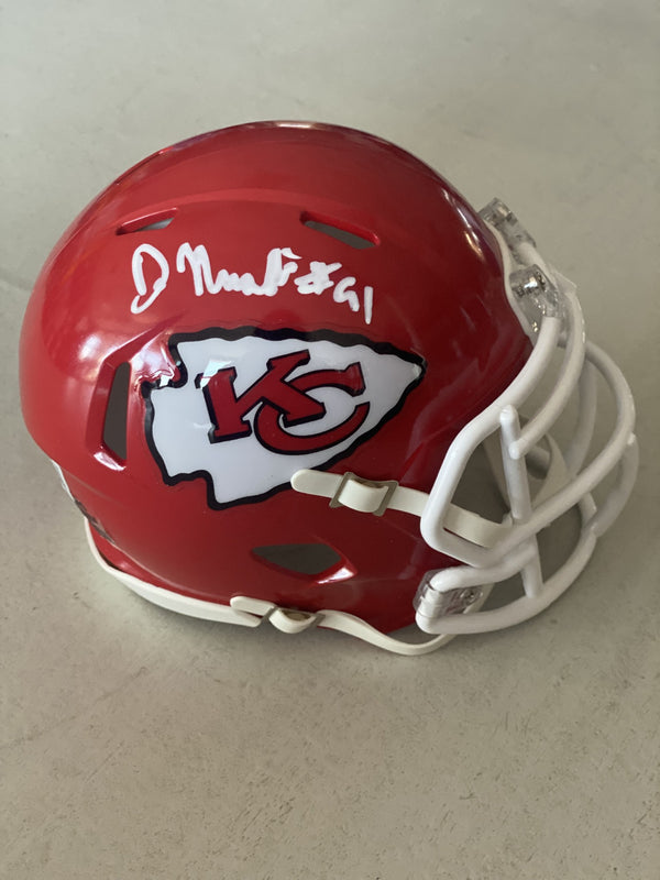 Kansas City Chiefs Derrick Nnadi Signed Chiefs Speed Mini Helmet Beckett