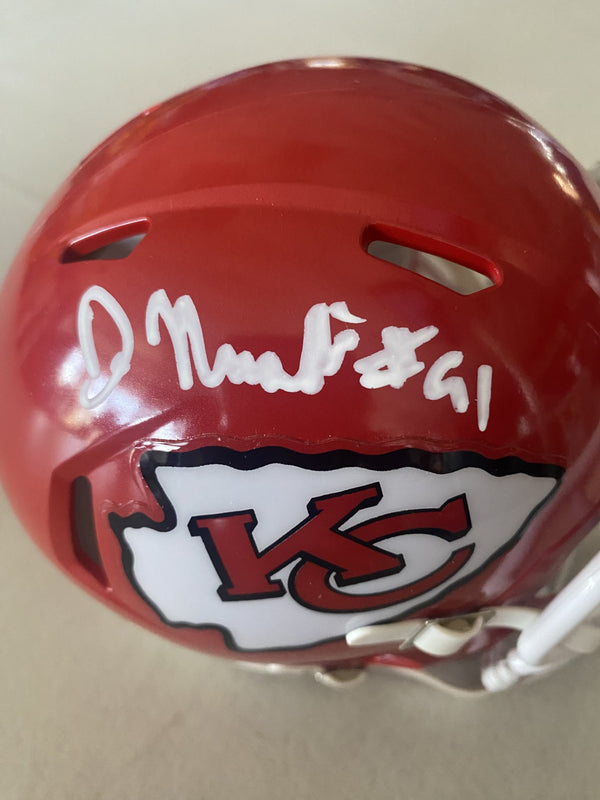 Kansas City Chiefs Derrick Nnadi Signed Chiefs Speed Mini Helmet Beckett