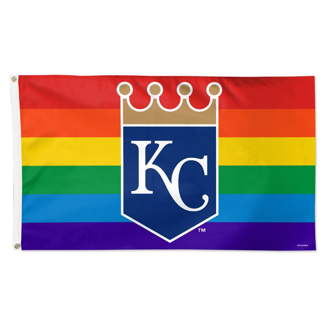 Kansas City Royals PRIDE Flag - Deluxe 3' X 5