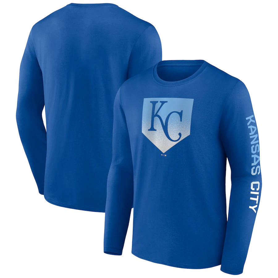 Youth Kansas City Royals Gray Distressed Logo T-Shirt