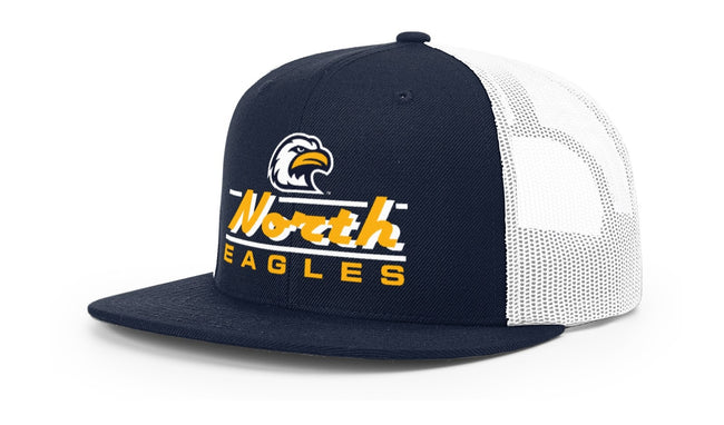 Liberty North Eagles 511 NAVY/WHITE FADE Adj Mesh Trucker Hat 