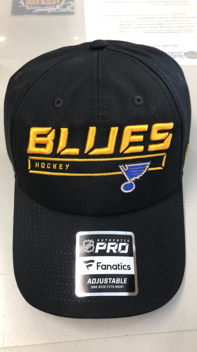 St Louis Blues Hat Cap Stretch Fit M/L Fanatics Pro NHL Hockey