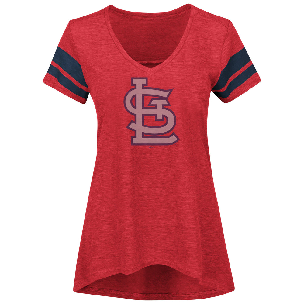 Women's Concepts Sport Red St. Louis Cardinals Breakthrough Long Sleeve V-Neck T-Shirt & Shorts Sleep Set Size: Medium