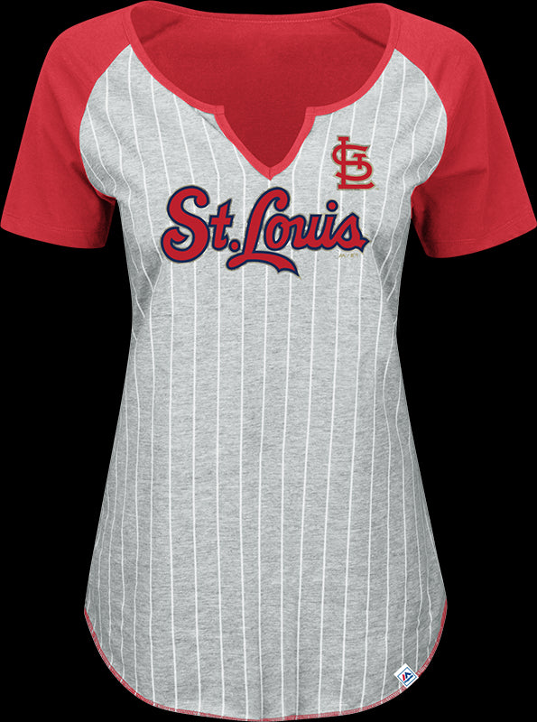St. Louis Cardinals Ladies Overwhelming Victory Shirt by Majestic