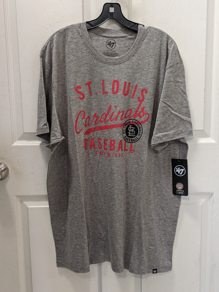 St. Louis Cardinals Youth Distressed Logo T-Shirt - Gray