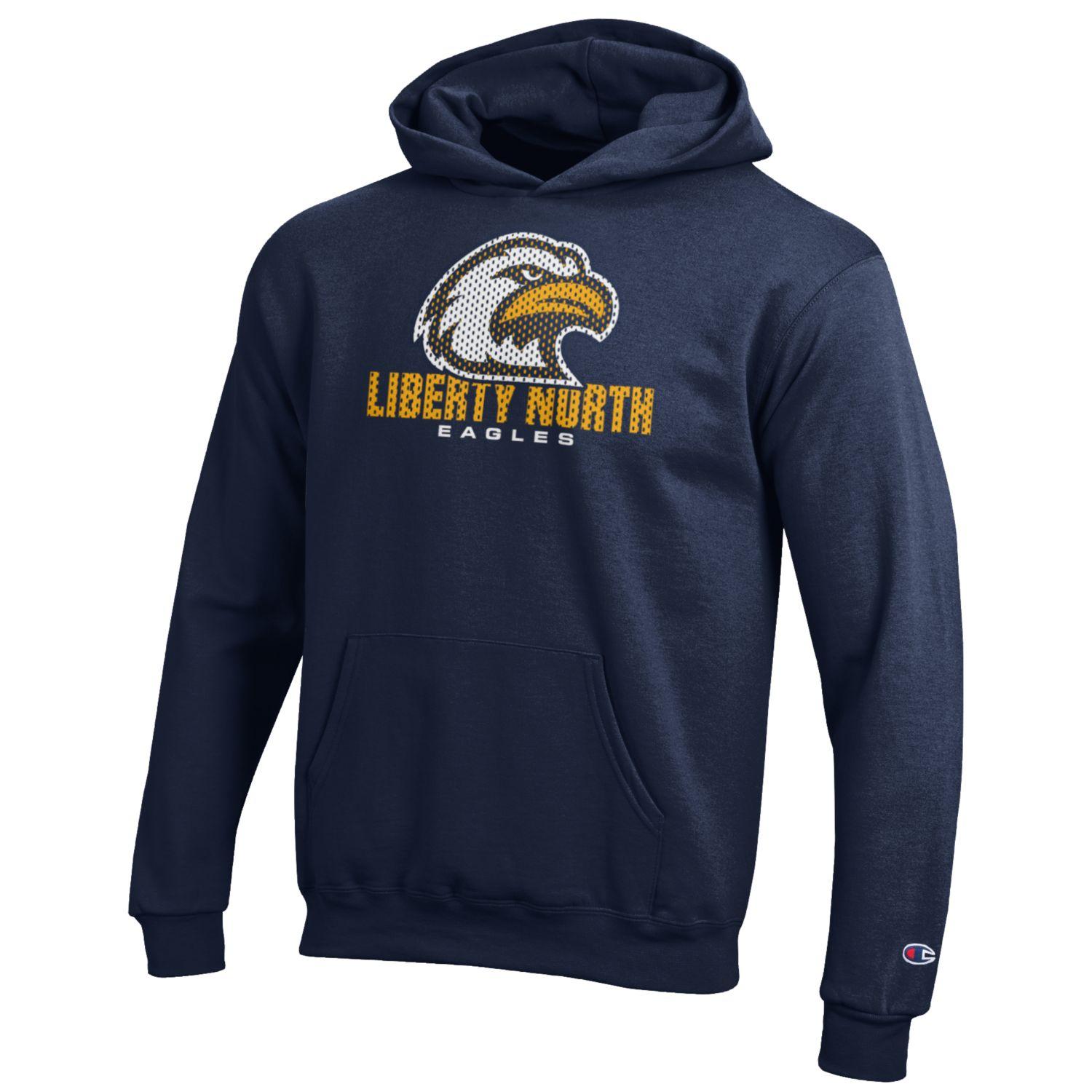 Liberty North Eagles Youth Eagles Logo Powerblend Long Sleeve T