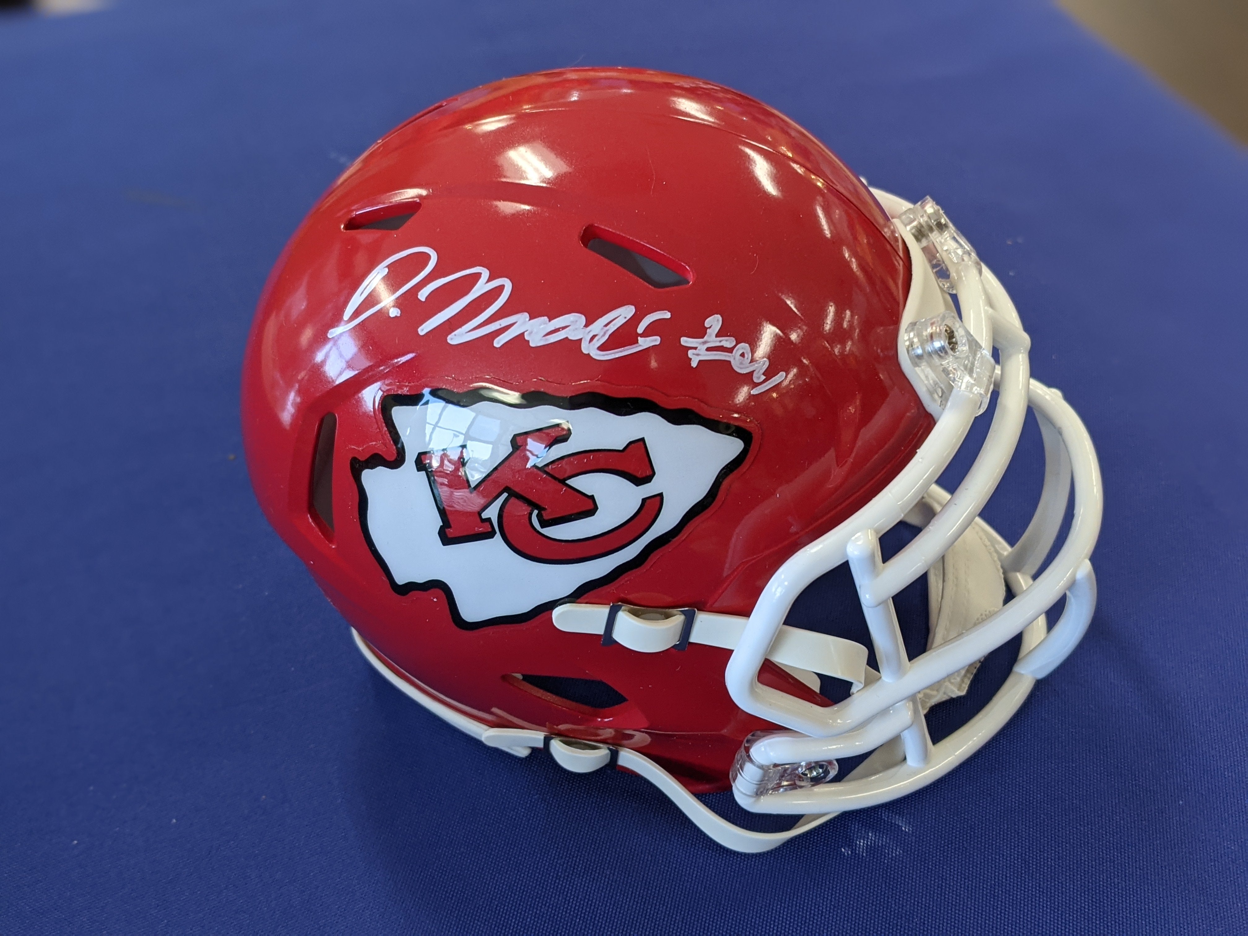 Tyrann Mathieu Autographed Kansas City Chiefs Mini Helmet Beckett