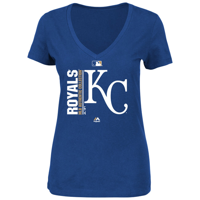 MLB Kansas City Royals Women's Short Sleeve Team Color Graphic Tee 