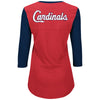 St. Louis Cardinals Check The Tape Ladies T-Shirt by Majestic