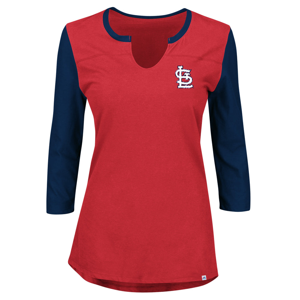 Women's St. Louis Cardinals Nike Red Authentic Collection Velocity  Performance V-Neck T-Shirt