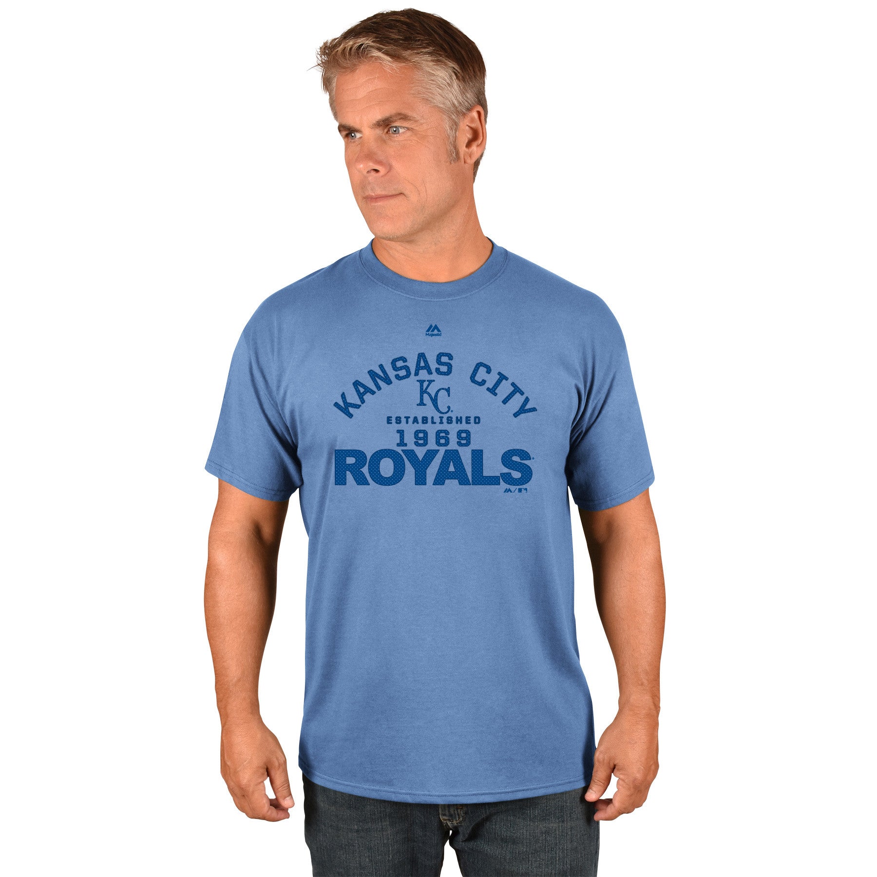 Genuine Merchandise MLB KC Kansas City Royals Womens V Neck Short Sleeve  Shirt