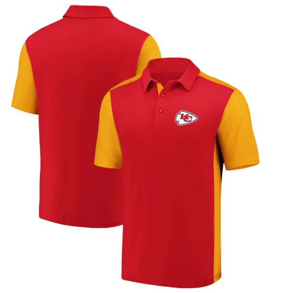 Kansas City Chiefs PARAMETER WHITE/BLACK Polo Shirt by Fanatics