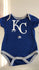 Kansas City Royals Royal Blue KC Logo Onesie 12-24M by Outerstuff