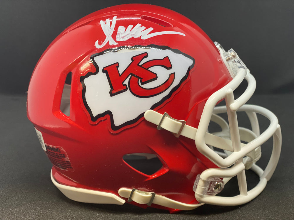 Kansas City Chiefs Leo Chenal Signed Chiefs Red Speed Replica Mini Hel