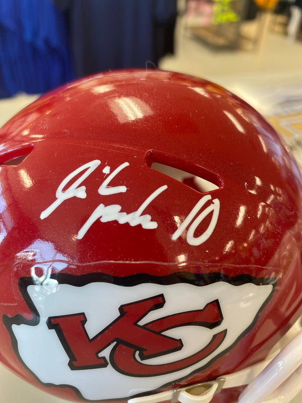 Kansas City Chiefs Isiah Pacheco Signed HELMET - BECKETT