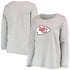 Kansas City Chiefs Steel Heather Long Sleeve T-Shirt - Fanatics