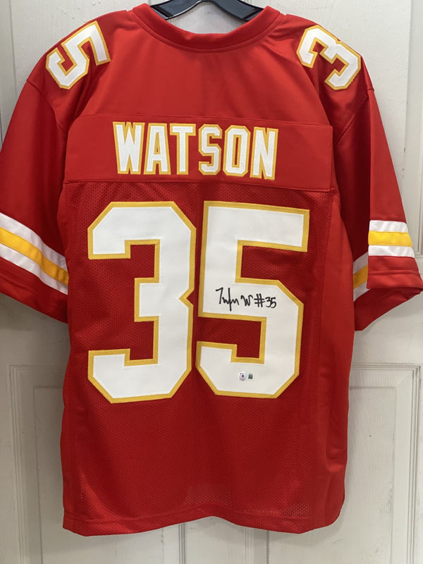 Kansas City Chiefs Jaylen Watson Signed Red CUSTOM Jersey - BECKETT